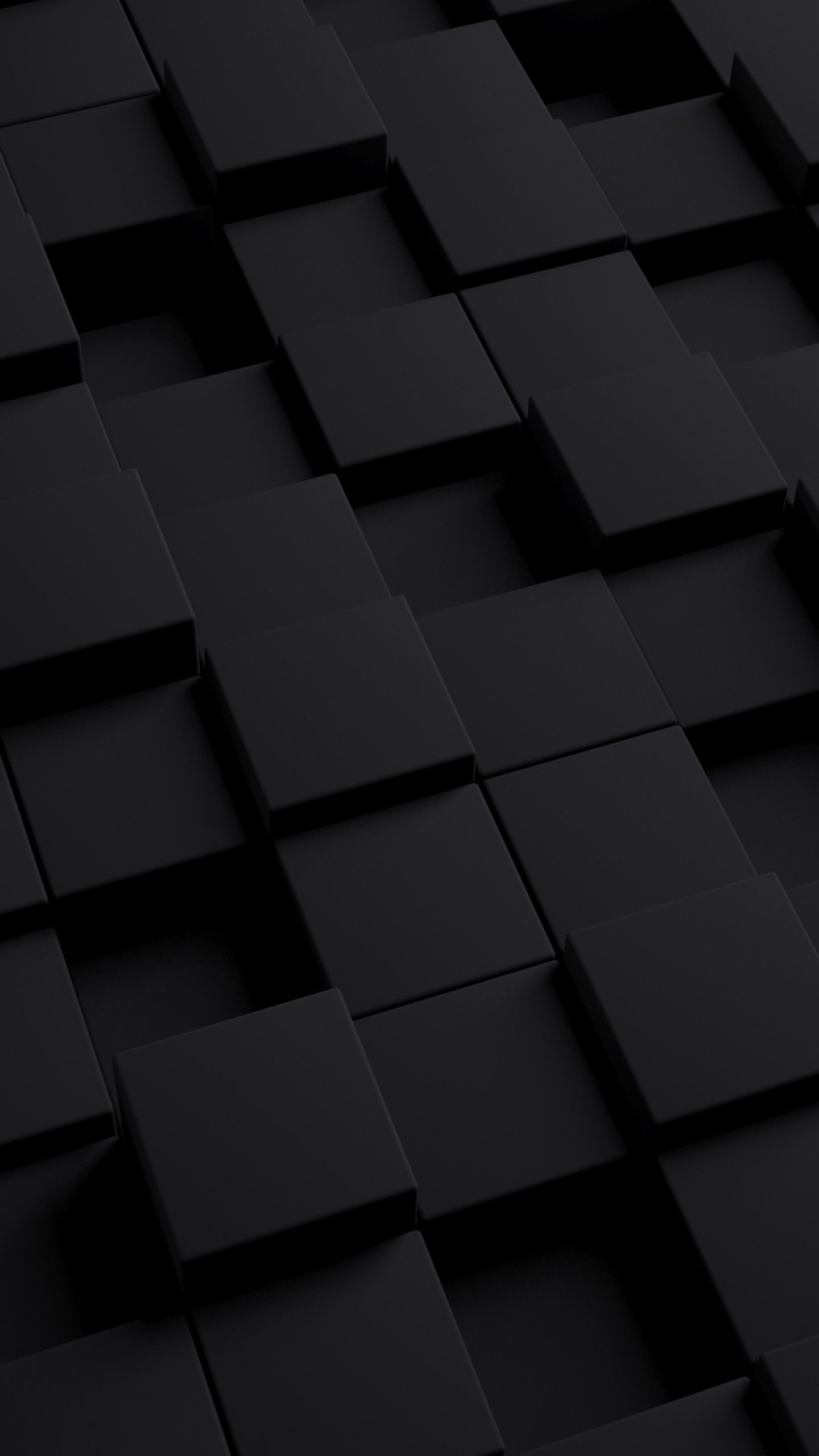 3d Cubes Squares Dark 1440x2560 895